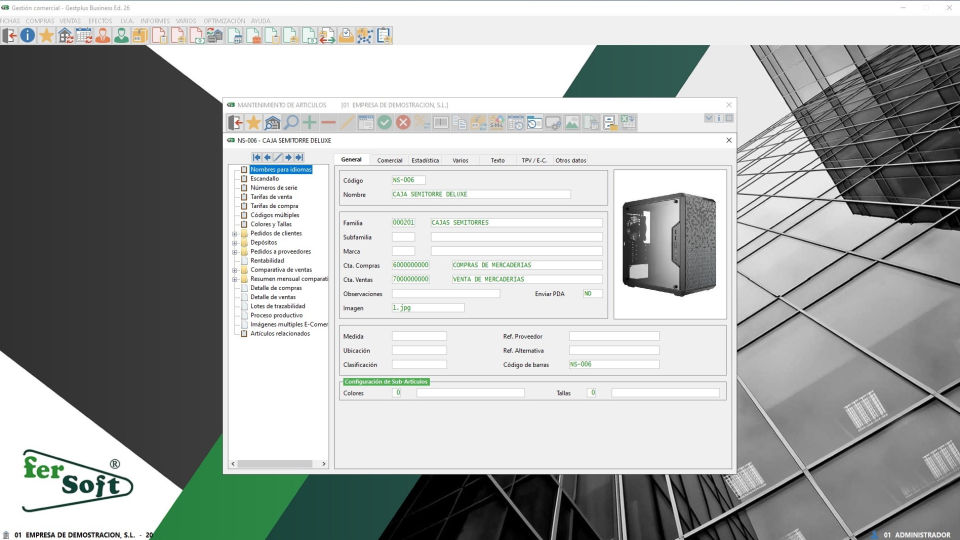 screenshot of Gestplus Business